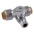 Product Image of 1/2" Sharkbite Max x 1/2" Sharkbite Max x 3/8" Compression Tee Stop (Lead Free)