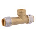 Product Image of 3/4" x 3/4" x 3/4" SharkBite Max FNPT Slip Tee (Lead Free), UR3486A