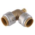 Product Image of 3/4" SharkBite Max 90-Degree Elbow with 1/8" NPSM Thread Drain/Vent (Lead Free), UR5256A