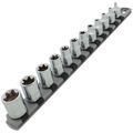Product Image of 3/8" Drive External Star Socket Set with Rail, 12-Piece (E4-E20)
