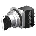 Product Image of 30 mm Selector Switch, 2-Position Maintained, 1NO/1NC, Watertight/Oiltight, A600/P600 (Chrome)
