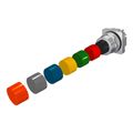 Product Image of 30mm Non-Illuminated Pushbutton Operator, 2-Position Momentary, Flush (Multi-Color), 52PM8B7