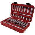 Product Image of 3/8" Drive 6-Point Socket and Ratchet Set, 46-Piece (5/16-3/4", 8-19mm)