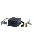 Product Image of Manual Gas Valve Kit w/ Remote, Receiver, Transmitter, Flex Line, Damper Clamp, Flareadaptor, Wall clip, Batteries, and Hardware