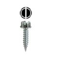 Product Image of #8 x 1" Slotted Hex Washer High Head Metal Piercing Screw (Pack of 100)