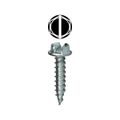 Product Image of #10 X 1/2'' Slotted Hex Washer Head Metal Piercing Screws (100 pieces)