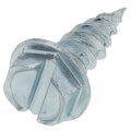 Product Image of #8 x 1/2" Slotted Hex Washer Head Metal Piercing Screw Tuff Pail (Pack of 1000)