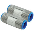 3/4" NPT Plastic Lined Nipples (Set of 2)