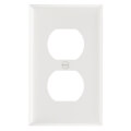 Product Image of 1-Gang Duplex Receptacle Wall Plate - White