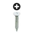 Product Image of #8 x 1-1/2" White Phillips Oval Head Register Screw Tuff Pack (Pack of 250)