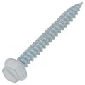 Product Image of #8 x 1-1/2" White Slotted Hex Washer Head Register Screw Tuff Pack (Pack of 300)