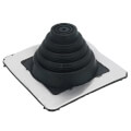 Product Image of Closed to 2-3/4" Square Standard Master Flash for Metal Roofs, Model #1 (Black EPDM)