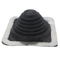 Product Image of Closed to 5-3/4" Square Standard Master Flash for Metal Roofs, Model #3 (Black EPDM)