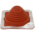 Product Image of Closed to 5-3/4" Square Standard Master Flash for Metal Roofs, Model #3 (Red High Temperature Silicone)