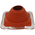 Product Image of 4" to 8-1/4" Square Standard Master Flash for Metal Roofs, Model #5 (Red High Temperature Silicone)