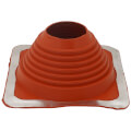 Product Image of 4-3/4" to 10" Square Standard Master Flash for Metal Roofs, Model #6 (Red High Temperature Silicone)