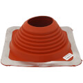 Product Image of 6" to 11" Square Standard Master Flash for Metal Roofs, Model #7 (Red High Temperature Silicone)