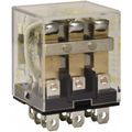 Product Image of 1/2 hp at 120v & 3/4 hp at 240v, Electromechanical Plug-in General Purpose Relay 10 Amp at 250 VAC, 3PDT, 24 VAC at 50/60 Hz, 8501RS43V14