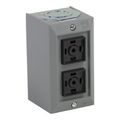 Product Image of Momentary 2NO/2NC 2-Operator Projecting Push Button, No Legend, NEMA 1 Push-Button Control Station, 9001BG214