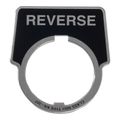 Product Image of 1-3/4" Wide Aluminum Legend Plate, Reverse, 30mm Hole Dia. (Black), 9001KN307