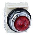 Product Image of 24V Round Lens LED Pilot Light With Screw Clamp Connector (Red), 9001KP35LRR9