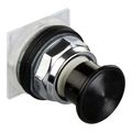 Product Image of 30mm Mounting Hole Dia. Momentary (MO) 35mm Metal Mushroom Head Push-Button Switch (Black), 9001KR24B