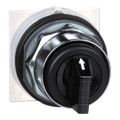 Product Image of 3-Position Maintained (MA) 600V Cam B Knob & Push Button NEMA 1, 2, 3, 3R, 4, 6, 12 & 13 Selector Switch (Black), 9001KS42B