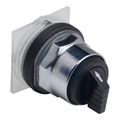Product Image of 3-Position Maintained (MA) 600V Cam D Knob & Push Button NEMA 1, 2, 3, 3R, 4, 6, 12 & 13 Selector Switch (Black), 9001KS44B