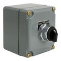 Product Image of Maintained NO 1-Operator Projecting Push Button, Hand/Off/Auto Legend, NEMA 3, 4 & 13 Push-Button Control Station, 9001KYK111