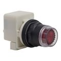 Product Image of 30mm Mounting Hole Dia. Momentary (MO) Illuminated Flush Push-Button Switch (Red), 9001SK1L1R