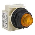 Product Image of 24V/28V Round Lens Corrosion, Dust And Oil Resistant Indicating Light With Screw Clamp Connector (Amber), 9001SKP35A31