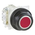 Product Image of 30mm Mounting Hole Dia. Momentary (MO) NC/NO 600VAC Plastic Flush Push-Button Switch, 9001SKR1RH13