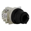 Product Image of 2-Position Maintained (MA) 600VAC 10 Amp Knob & Push Button NEMA 1, 2, 3, 3R, 4, 4X, 6, 12 & 13 Selector Switch (Black), 9001SKS11BH13