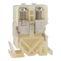 Product Image of DIN Rail Mount Terminal Block, Nylon (170A, 600VAC, 2 Contacts, 12 to 1/0 AWG), 9080GD6