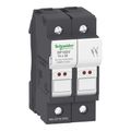 Product Image of 2-Pole 600V 32 Amp DIN Rail Mount Fuse Holder For 38mm x 35mm 10mm Dia. AM And GG Class Fuses, DF102V