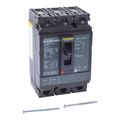 Product Image of 3 Pole Panel Mount Molded Case Circuit Breaker, Thermal Magnetic Trip (15A, 250VDC/600VAC), HDL36015