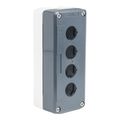 Product Image of 4-Hole 22mm Hole Dia. Polycarbonate NEMA 4X & 13 Pushbutton Switch Enclosure, XALD04H7