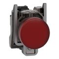 Product Image of 230-240 VAC 50/60 Hz 30mm Round Lens LED Vibration And Water Resistant Pilot Light With Screw Clamp Connector (Red), XB4BVM4