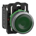 Product Image of 22mm Mounting Hole Dia. Momentary (MO) NC/NO LED Illuminated Push-Button Switch, XB5AW33G5