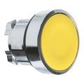Product Image of 22mm Mounting Hole Dia. Momentary (MO) Flush Head Nonilluminated Push-Button Switch (Yellow), ZB4BA5