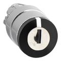 Product Image of 3-Position Maintained (MA) Keyed NEMA 4X & 13 Selector Switch With Center Position Key Withdrawal (Black), ZB4BG3