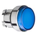 Product Image of 22mm Mounting Hole Dia. Momentary (MO) Round BA9s Incandescent Projecting Push-Button Switch (Blue), ZB4BW16