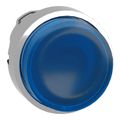 Product Image of 22mm Mounting Hole Dia. Momentary (MO) Round Universal Projecting Push-Button Switch (Blue), ZB4BW163