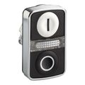 Product Image of 22mm Mounting Hole Dia. Momentary (MO) LED Illuminated Push-Button Switch, ZB4BW7A1721