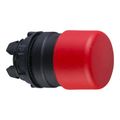 Product Image of 22mm Mounting Hole Dia. Momentary (MO) Round Nonilluminated Mushroom Push-Button Switch (Red), ZB5AC44