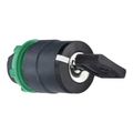 Product Image of 3-Position Momentary (MO) Keyed NEMA 4X & 13 Selector Switch (Black), ZB5AG08