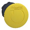 Product Image of 22mm Mounting Hole Dia. Maintained (MA) Round Nonilluminated Push-Button Switch (Yellow), ZB5AS55