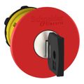 Product Image of 22mm Mounting Hole Dia. Maintained (MA) & Momentary (MO) Round Push-Button Switch (Red), ZB5AS944
