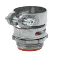 Product Image of 1" Insulated Straight Squeeze Flexible Metal Conduit, Armored or Metal Clad Cable Connector (Pack of 10)