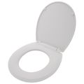 Product Image of Softclose, Slow Close Round Toilet Seat And Lid, Colonial White - SS113#11